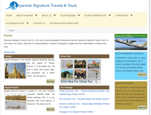 Tablet Screenshot of myanmarsignaturetravel.com